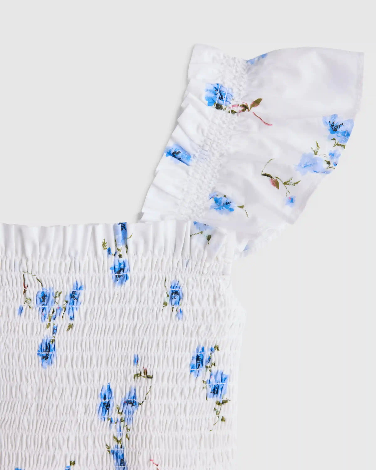 100% Organic Cotton Poplin Smocked Dress