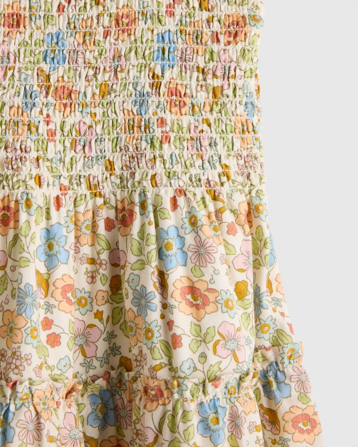 100% Organic Cotton Poplin Smocked Dress