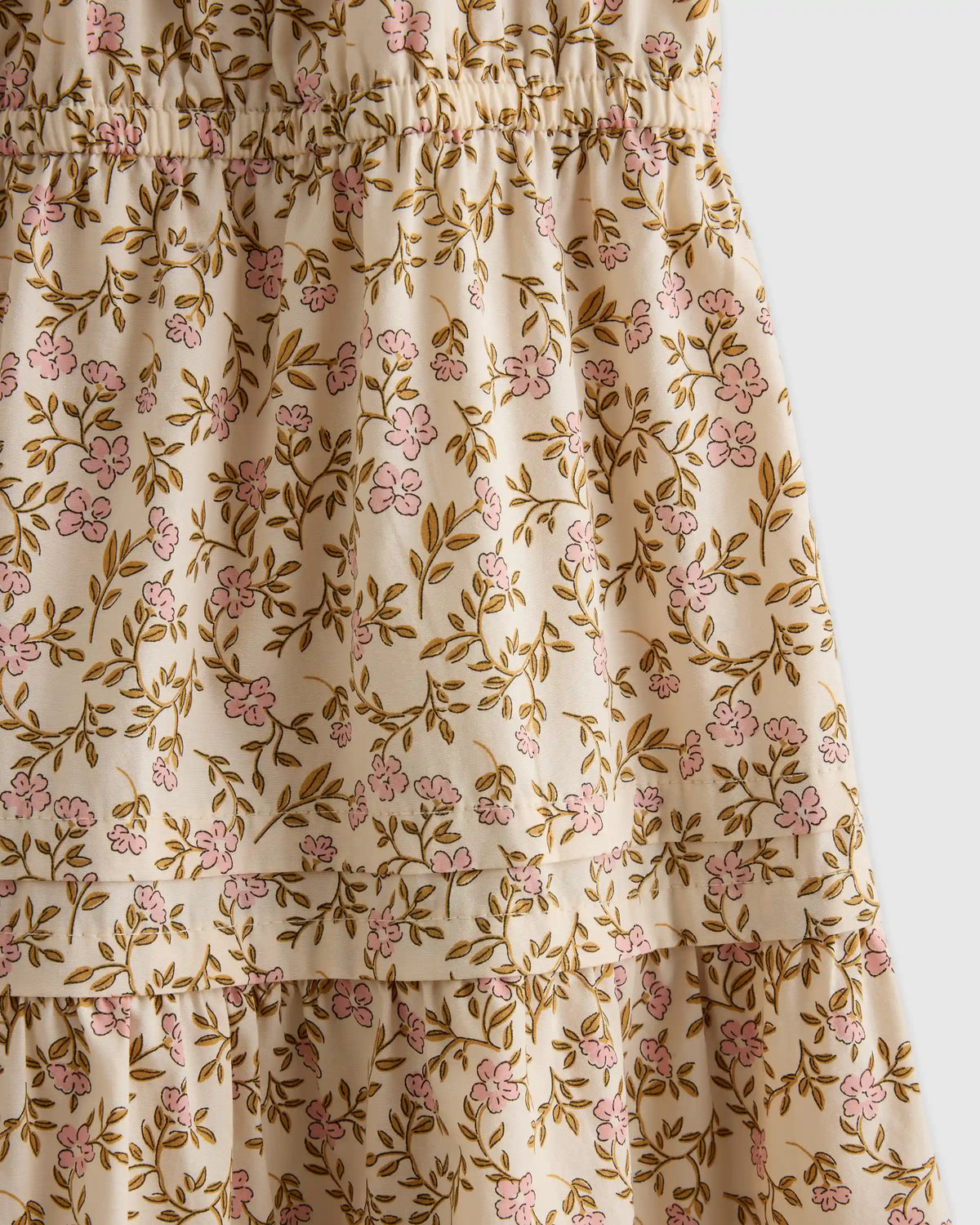 100% Organic Cotton Poplin Tiered Dress