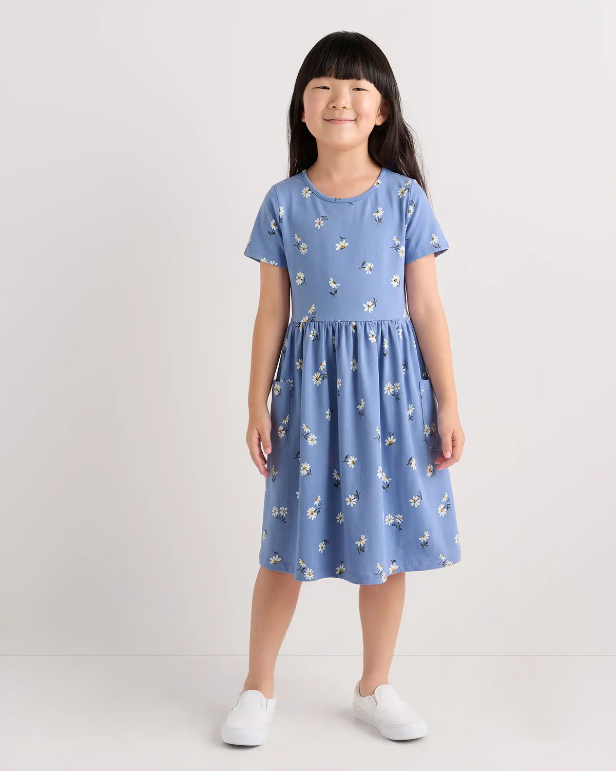Organic Cotton Fit and Flare Pocket Dress