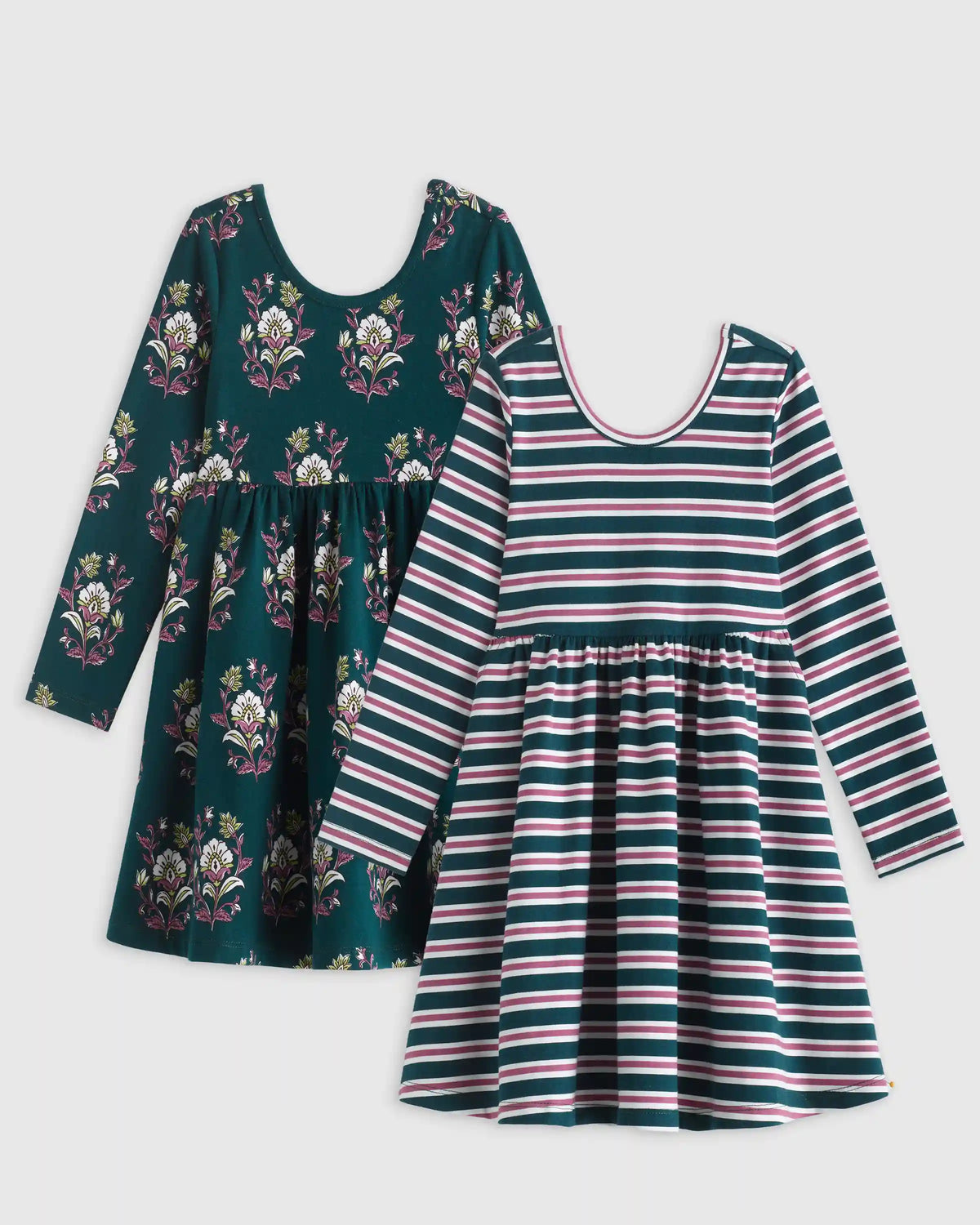Organic Cotton Long Sleeve Skater Dress