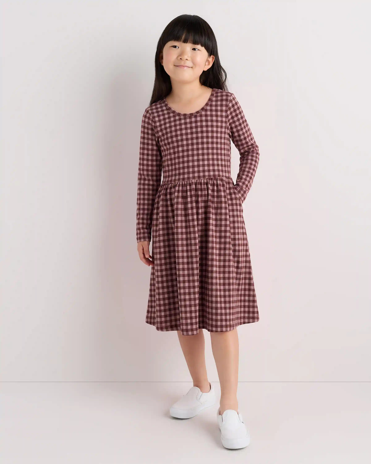 Organic Cotton Long Sleeve Skater Dress
