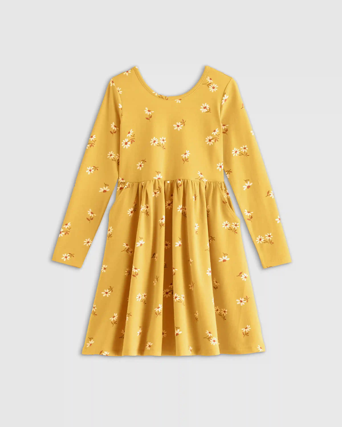 Organic Cotton Long Sleeve Skater Dress