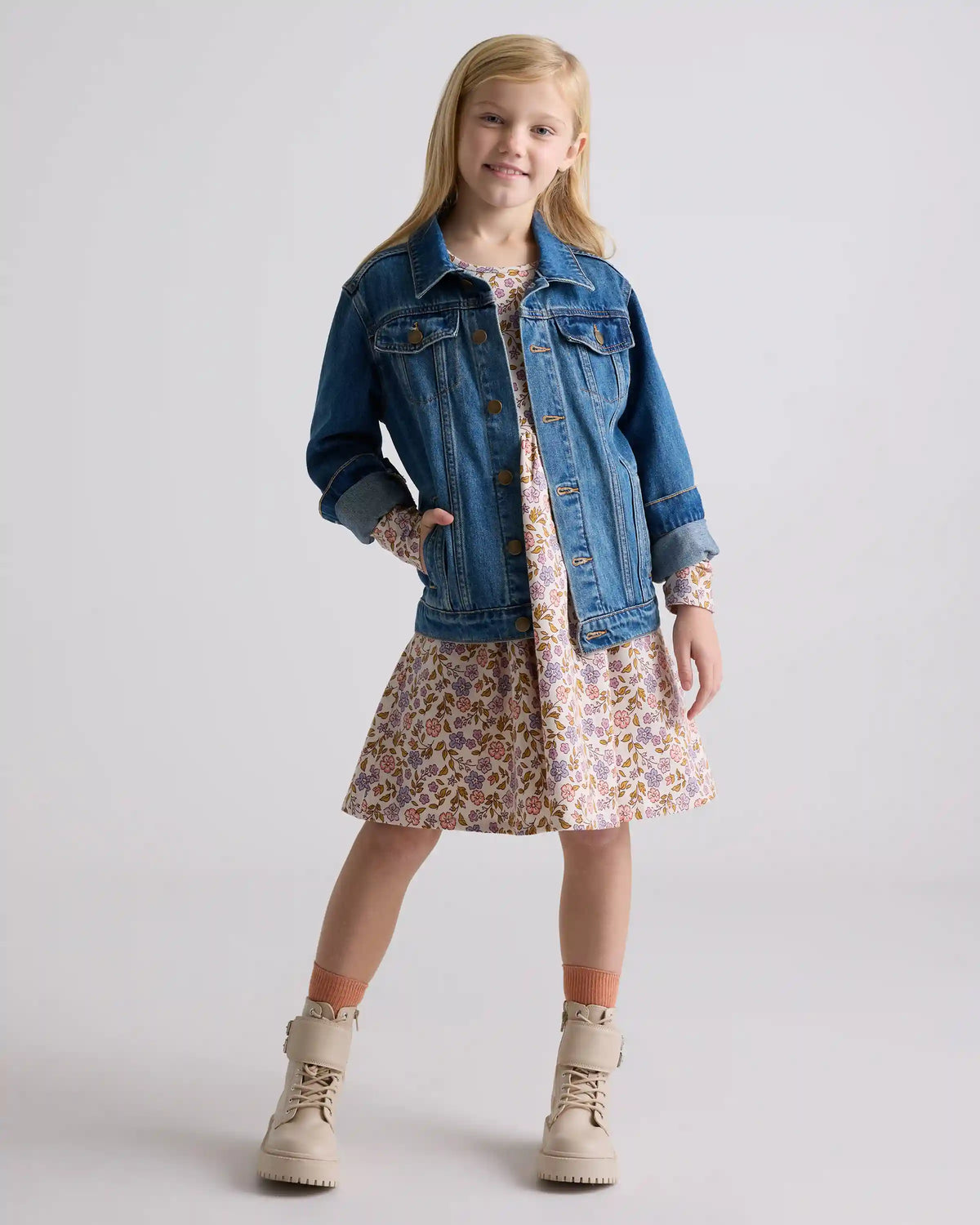 Organic Cotton Long Sleeve Skater Dress