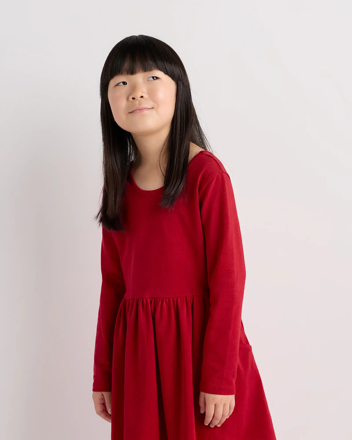 Organic Cotton Long Sleeve Skater Dress