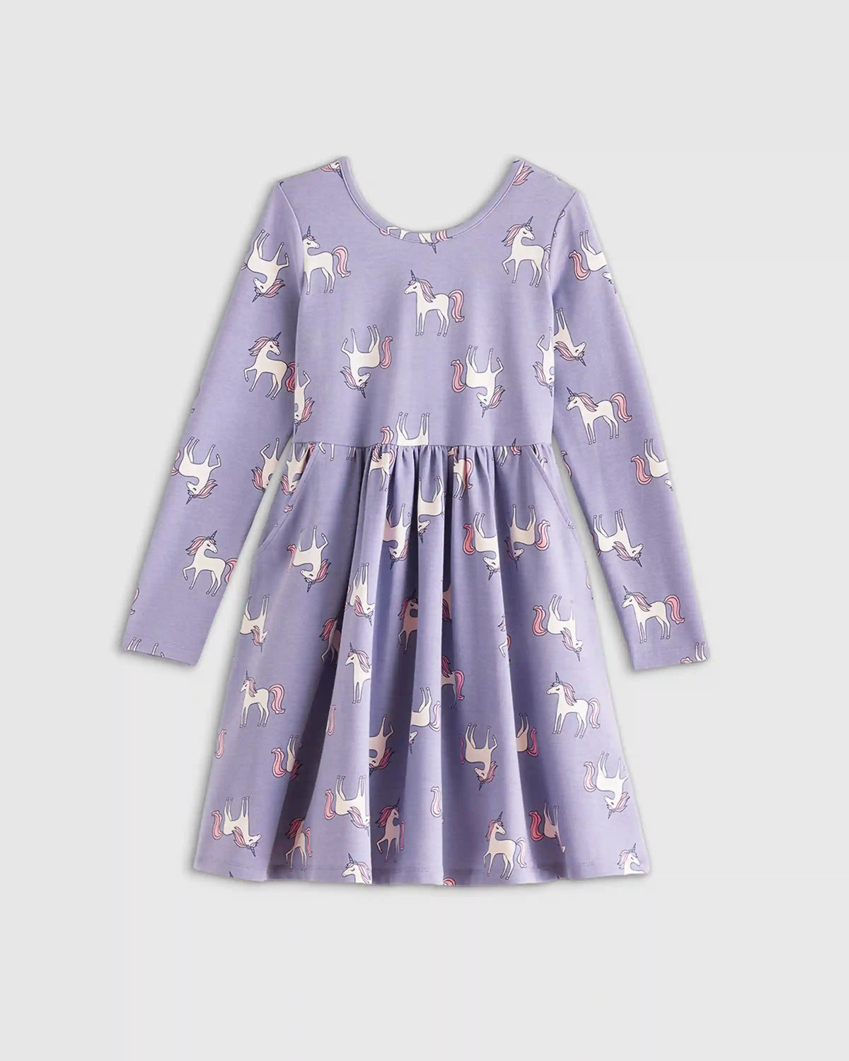 Organic Cotton Long Sleeve Skater Dress