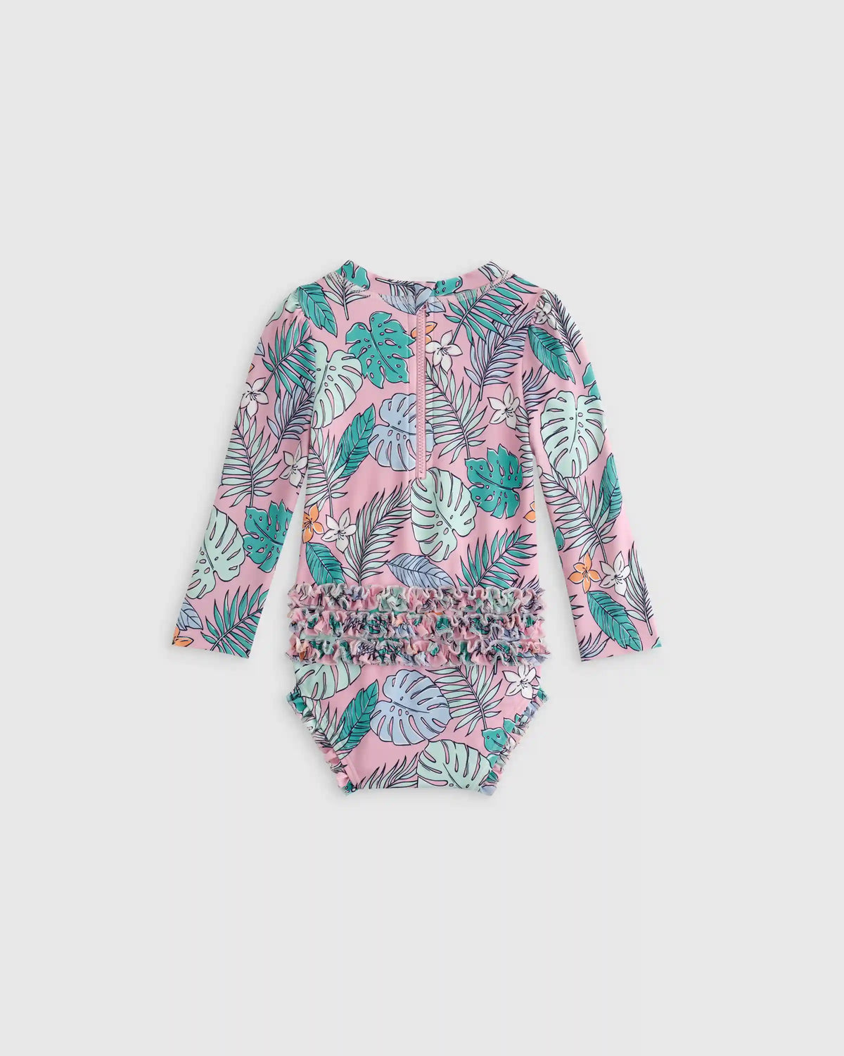Long Sleeve Tie One-Piece Swimsuit
