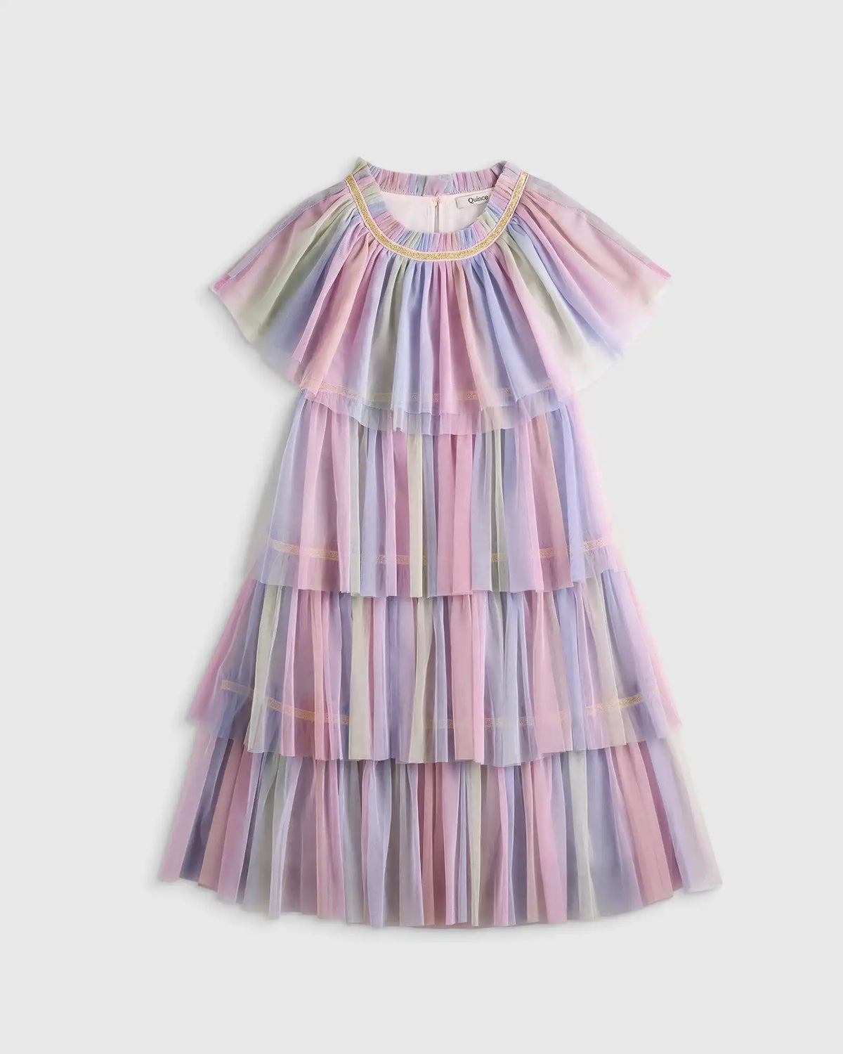Recycled Tulle Tiered Dress