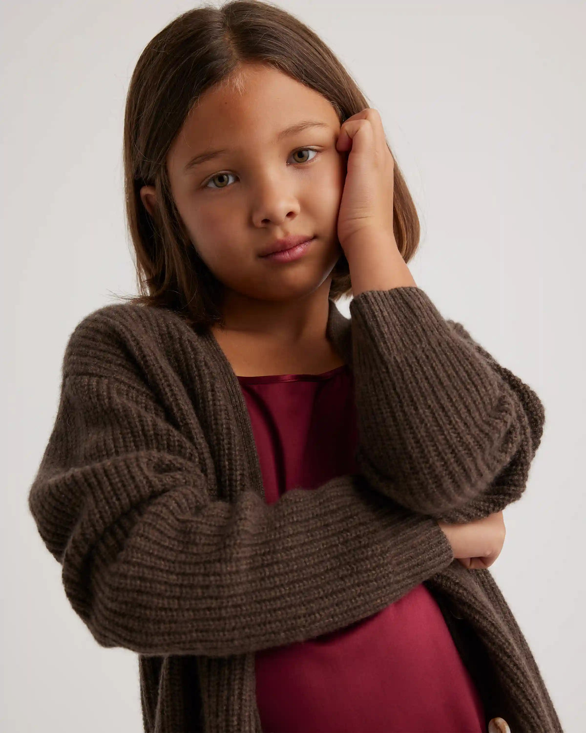 Washable Cashmere Oversized Fisherman Cardigan