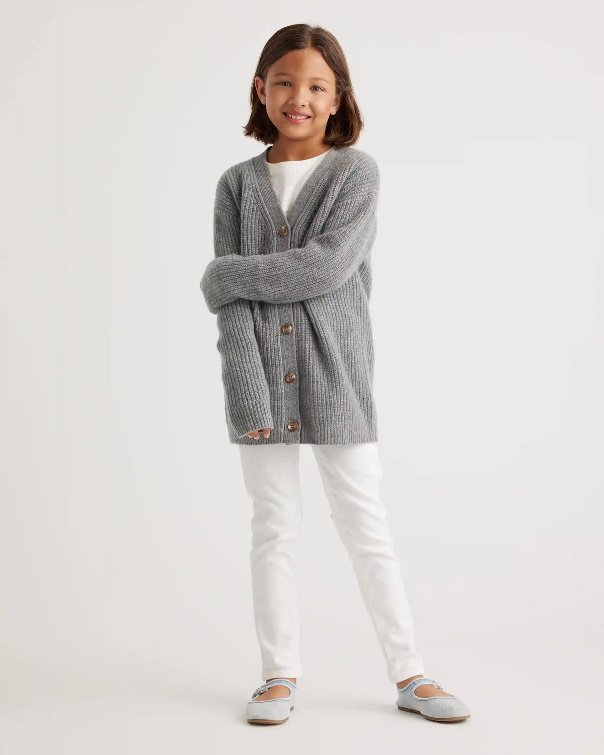 Washable Cashmere Oversized Fisherman Cardigan