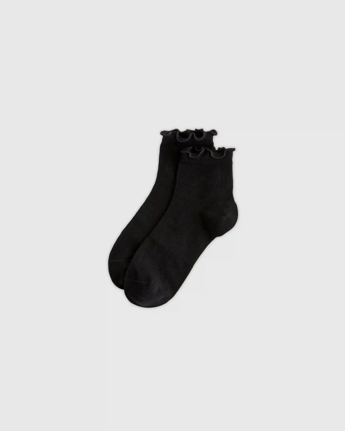 Everyday Lightweight Cotton Ruffle Quarter Crew Sock (4-pack)