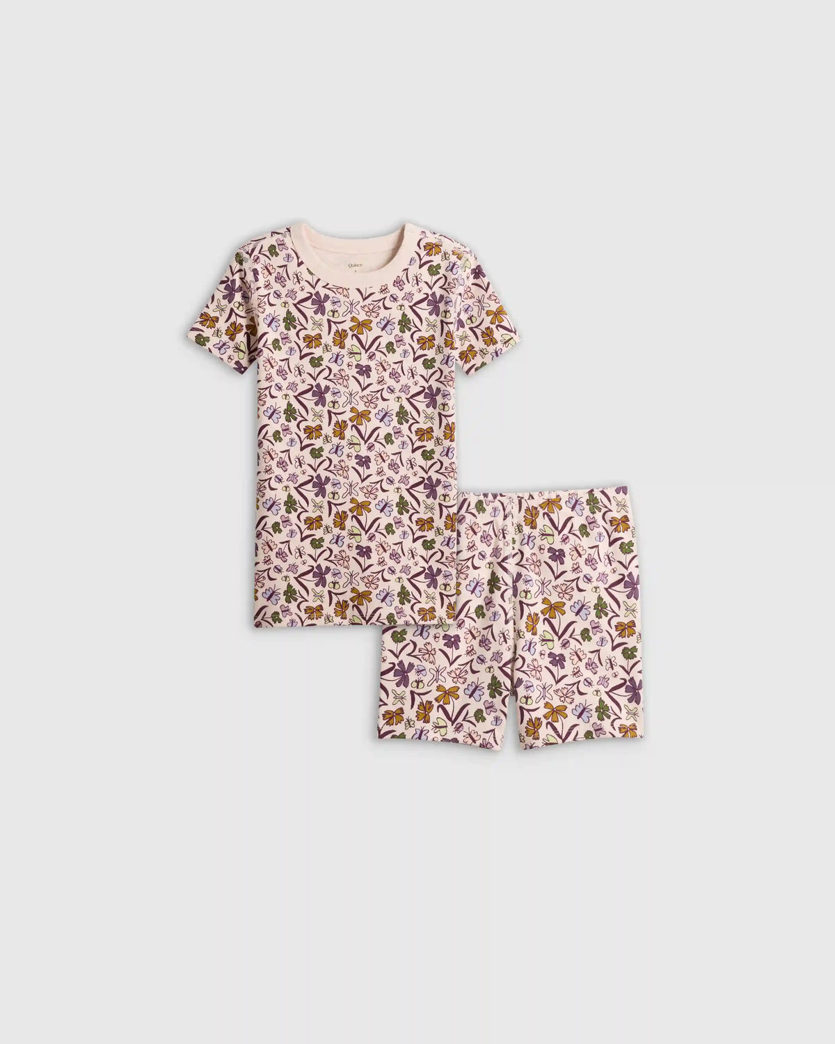 100% Organic Cotton Short Sleeve and Shorts Pajama Set