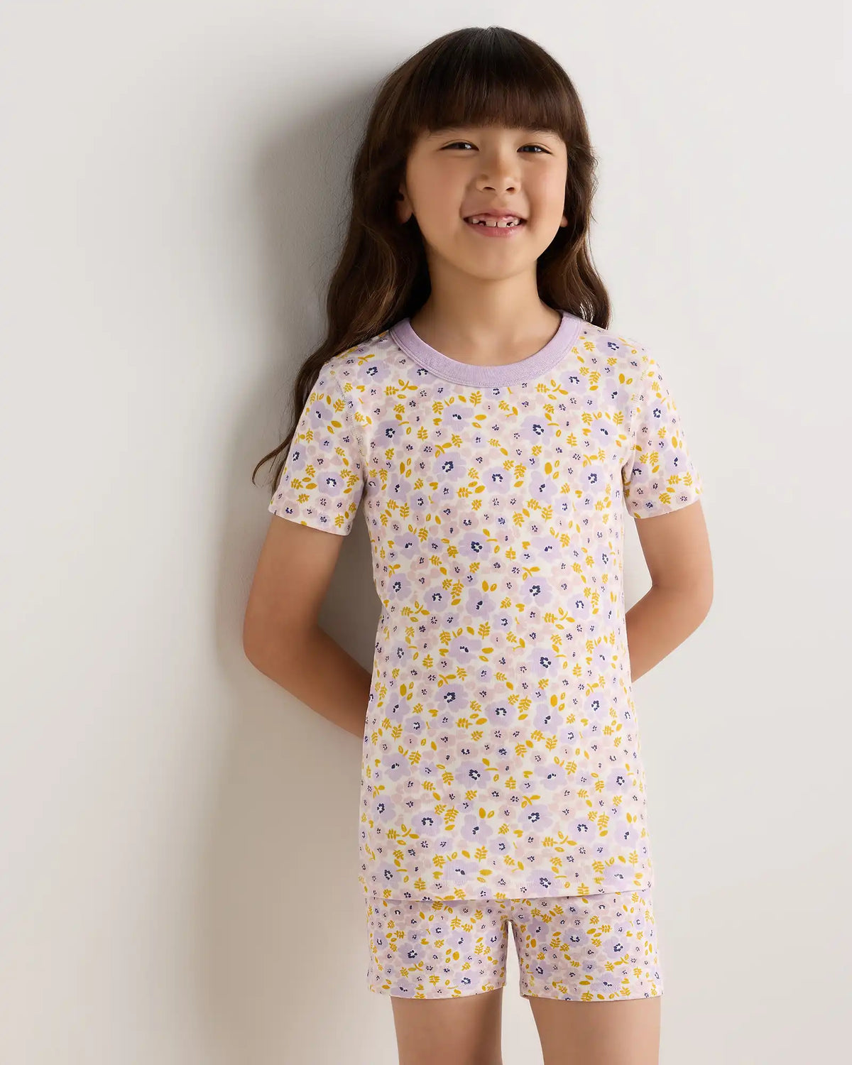 100% Organic Cotton Short Sleeve and Shorts Pajama Set