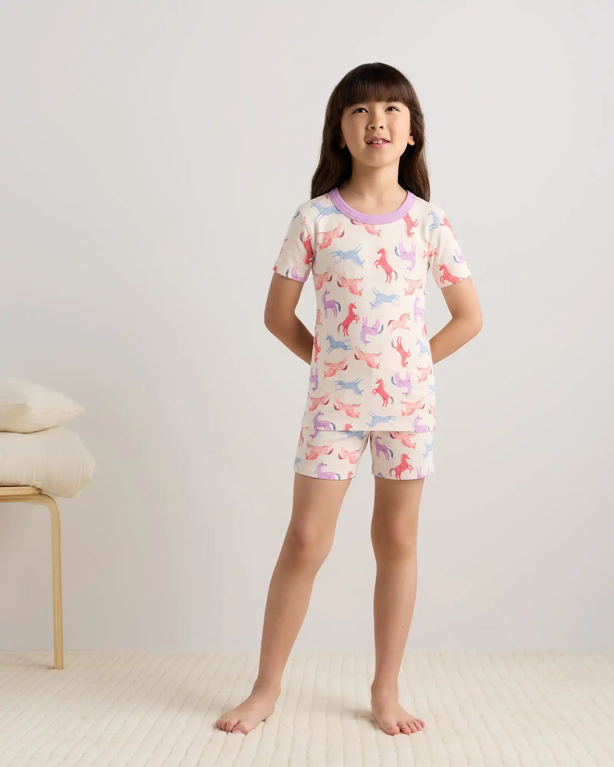 100% Organic Cotton Short Sleeve and Shorts Pajama Set