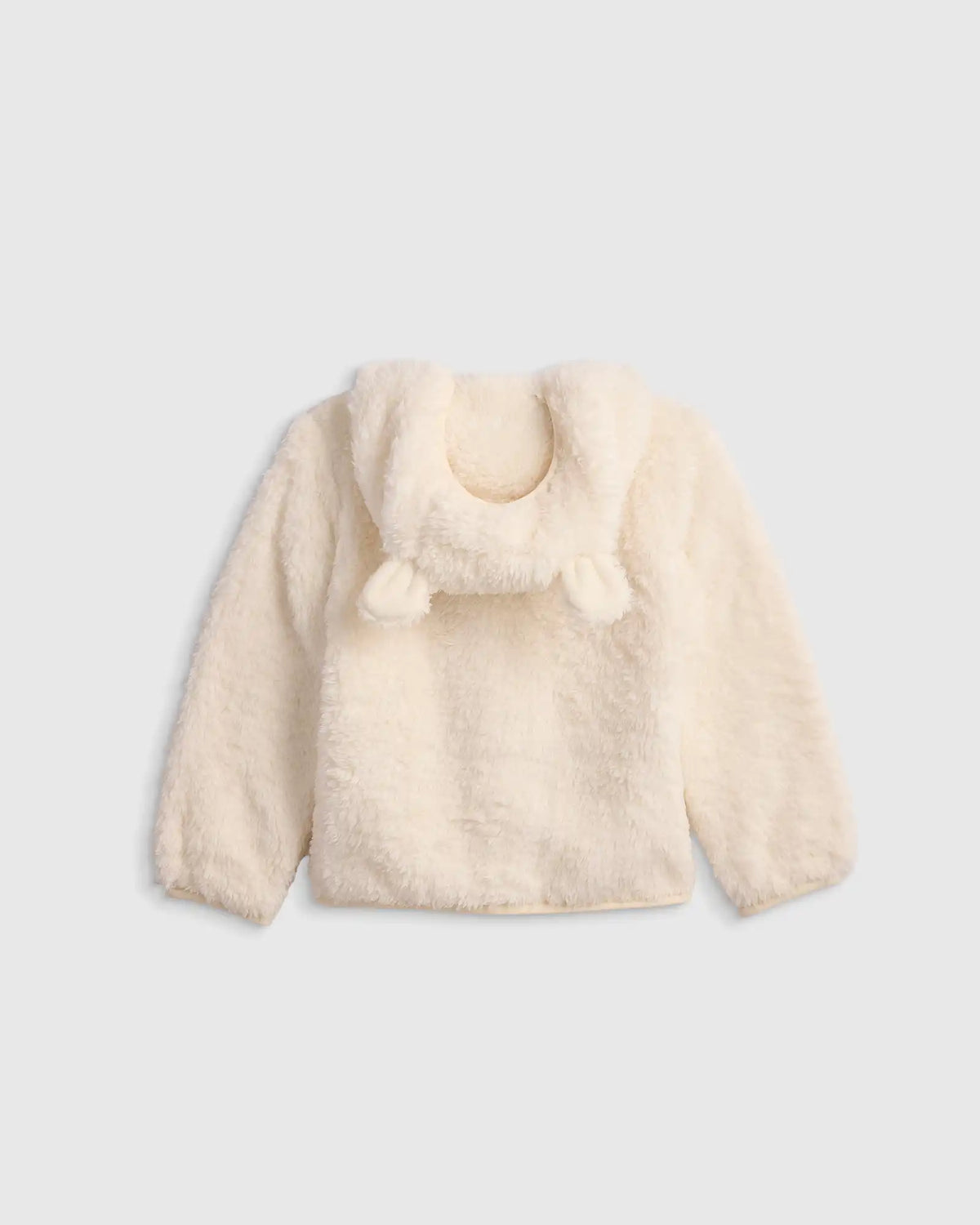 Recycled Sherpa Fleece Bear Hood Jacket