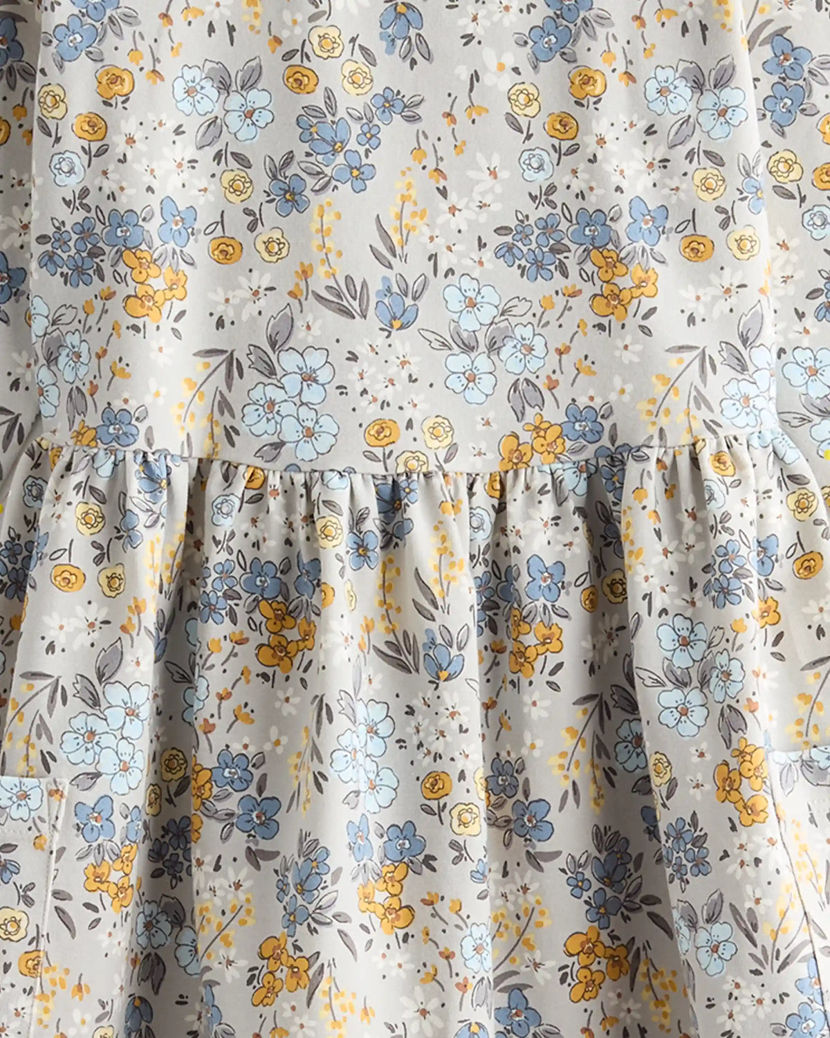 Organic Cotton Long Sleeve Fit and Flare Pocket Dress