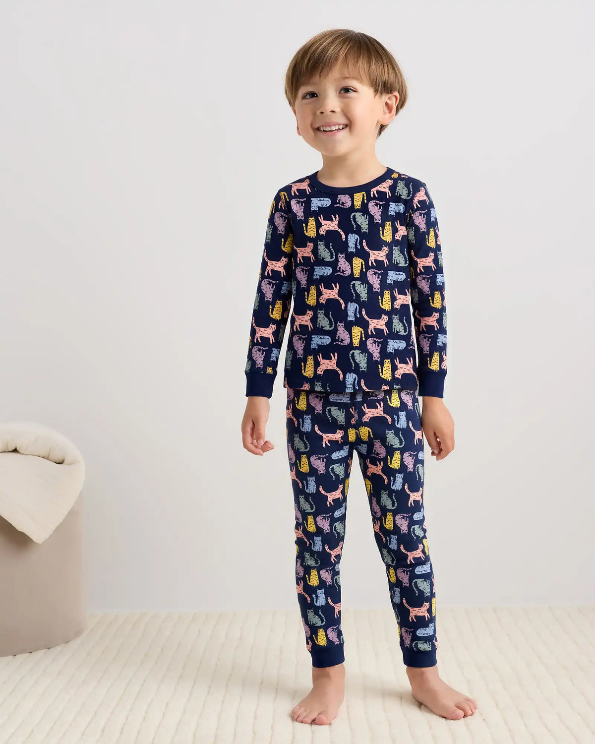 100% Organic Cotton Long Sleeve and Pant Pajama Set