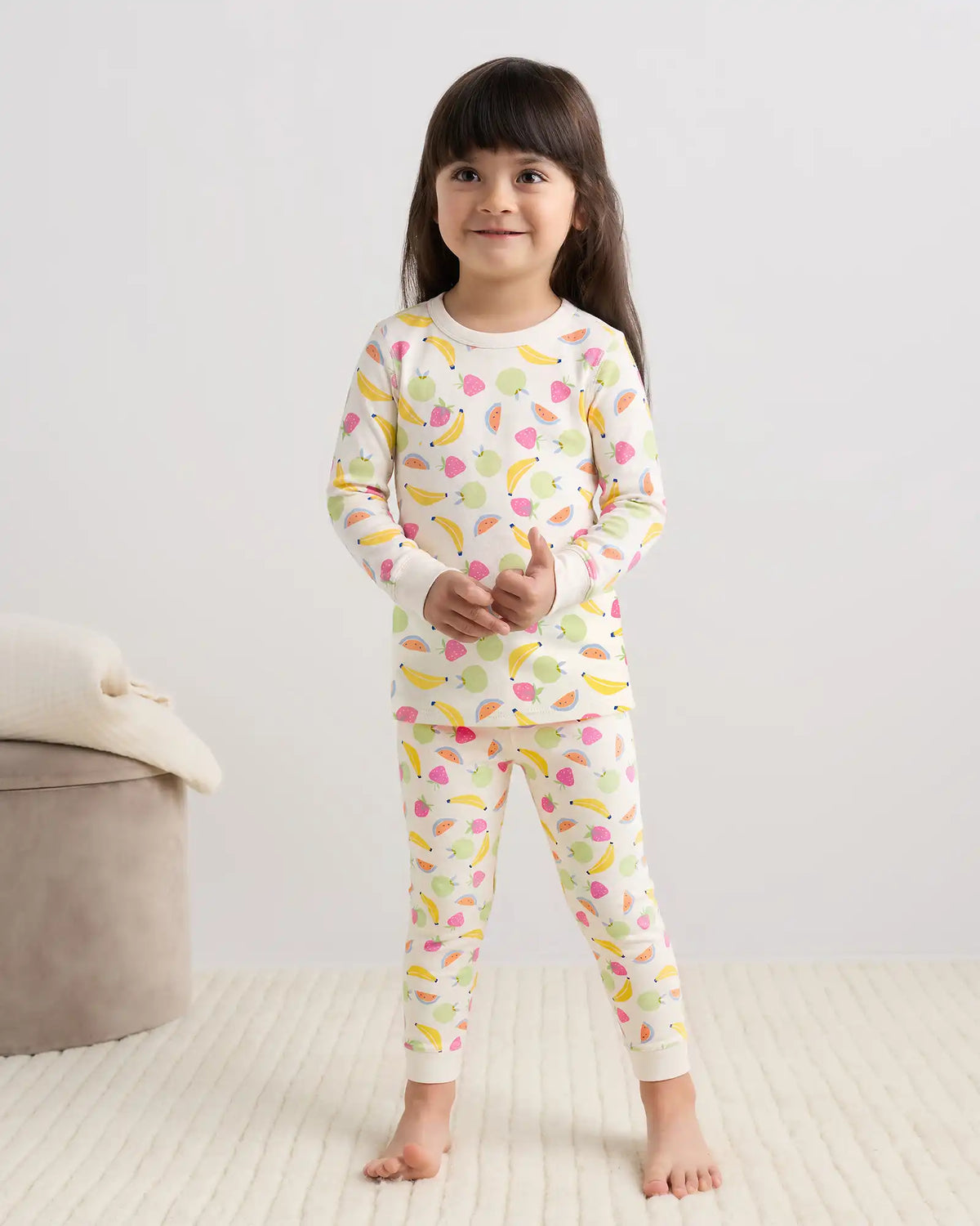 100% Organic Cotton Long Sleeve and Pant Pajama Set