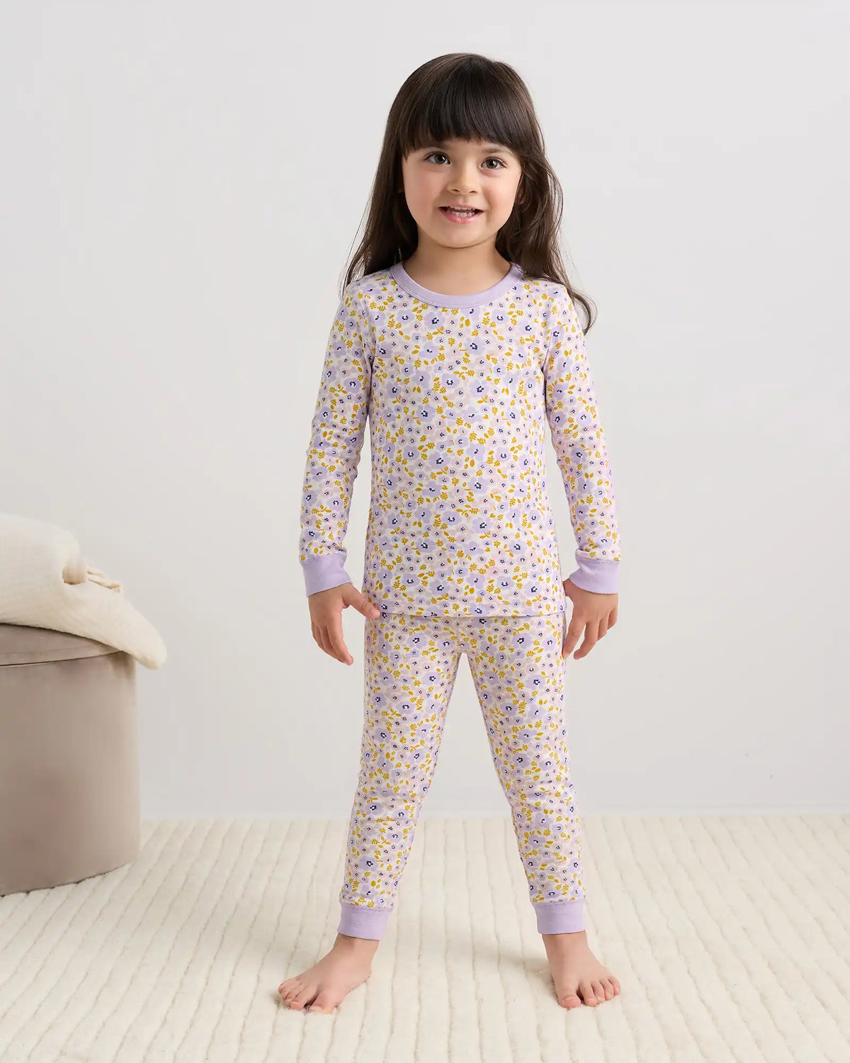 100% Organic Cotton Long Sleeve and Pant Pajama Set