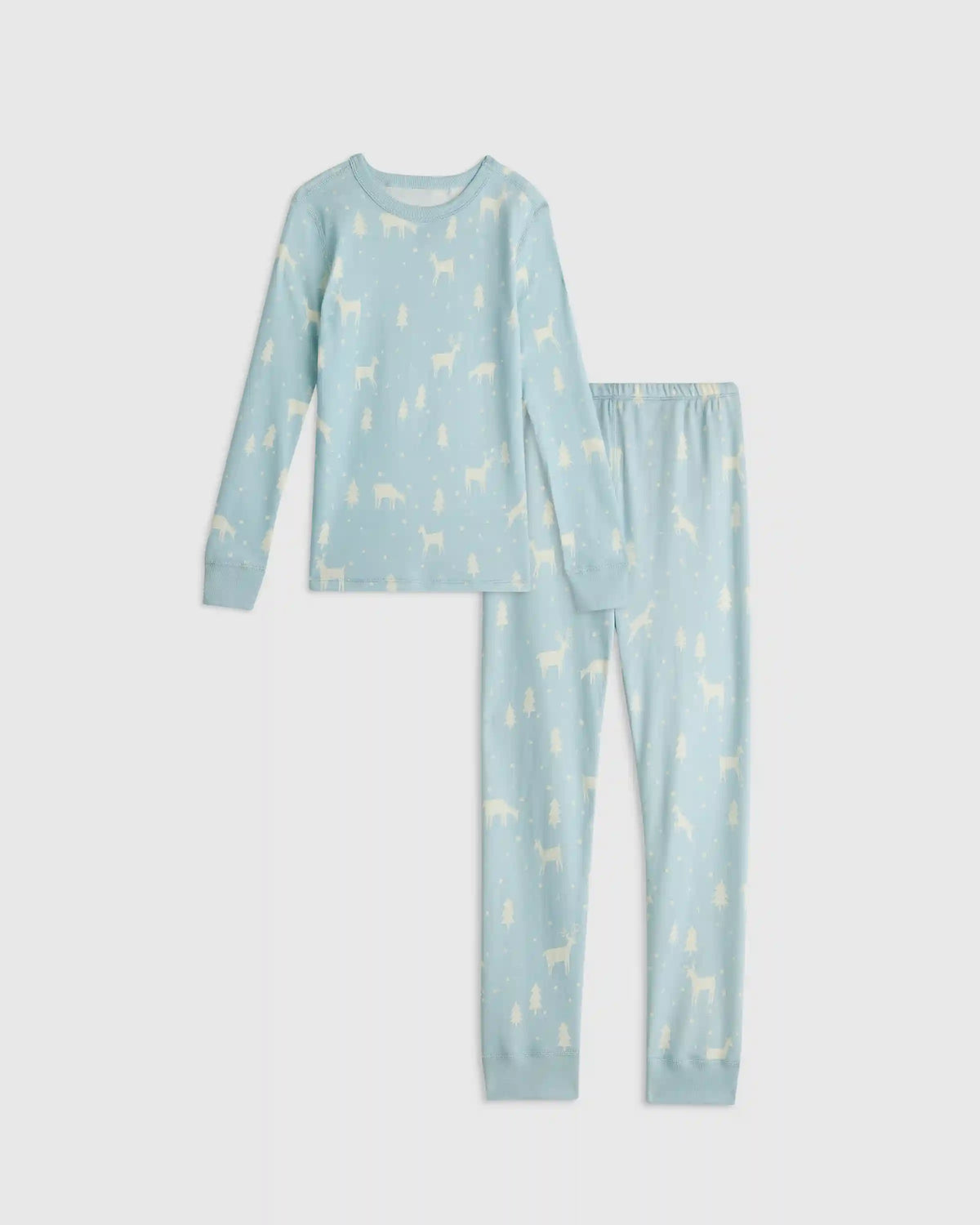 100% Organic Cotton Long Sleeve and Pant Pajama Set