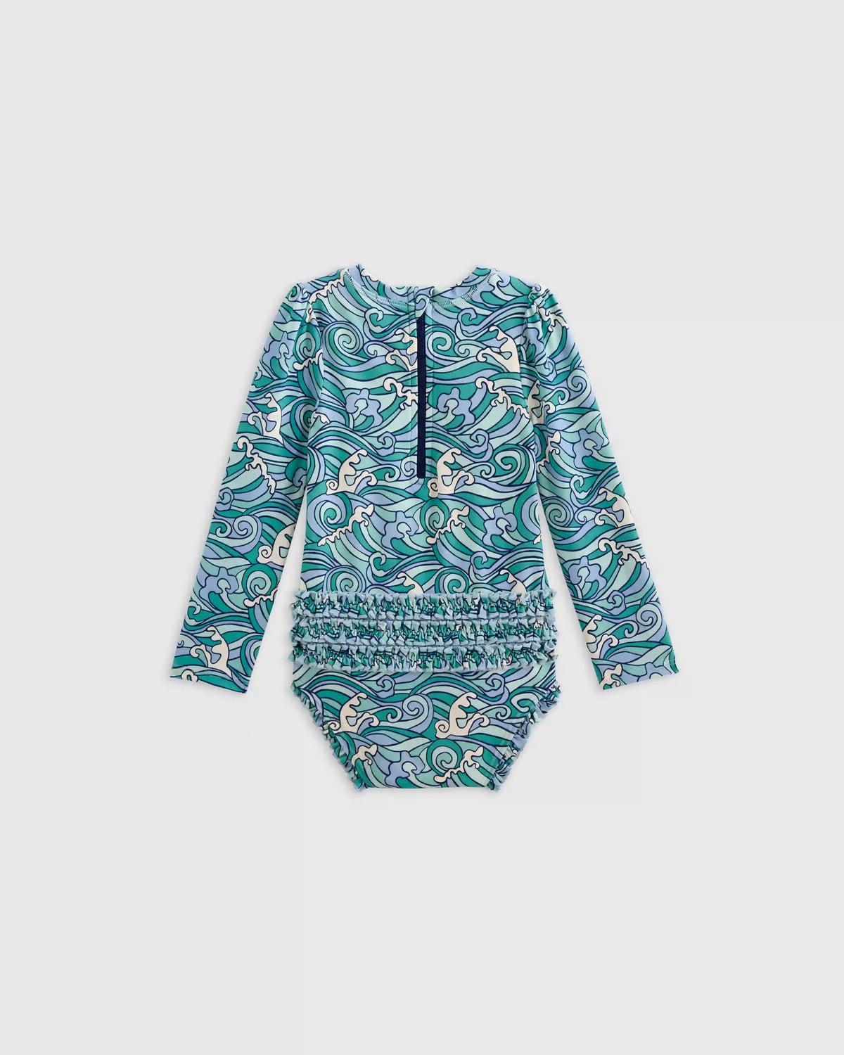 Long Sleeve Tie One-Piece Swimsuit