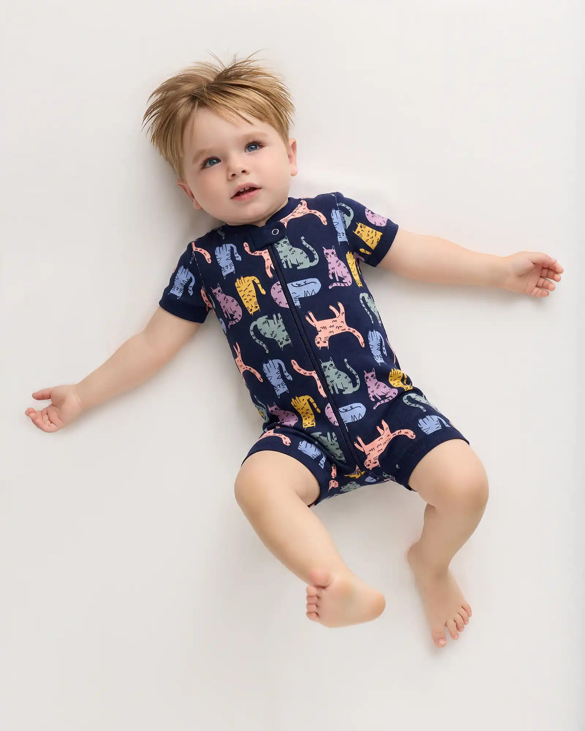 100% Organic Cotton Shortie Onesie Pajama