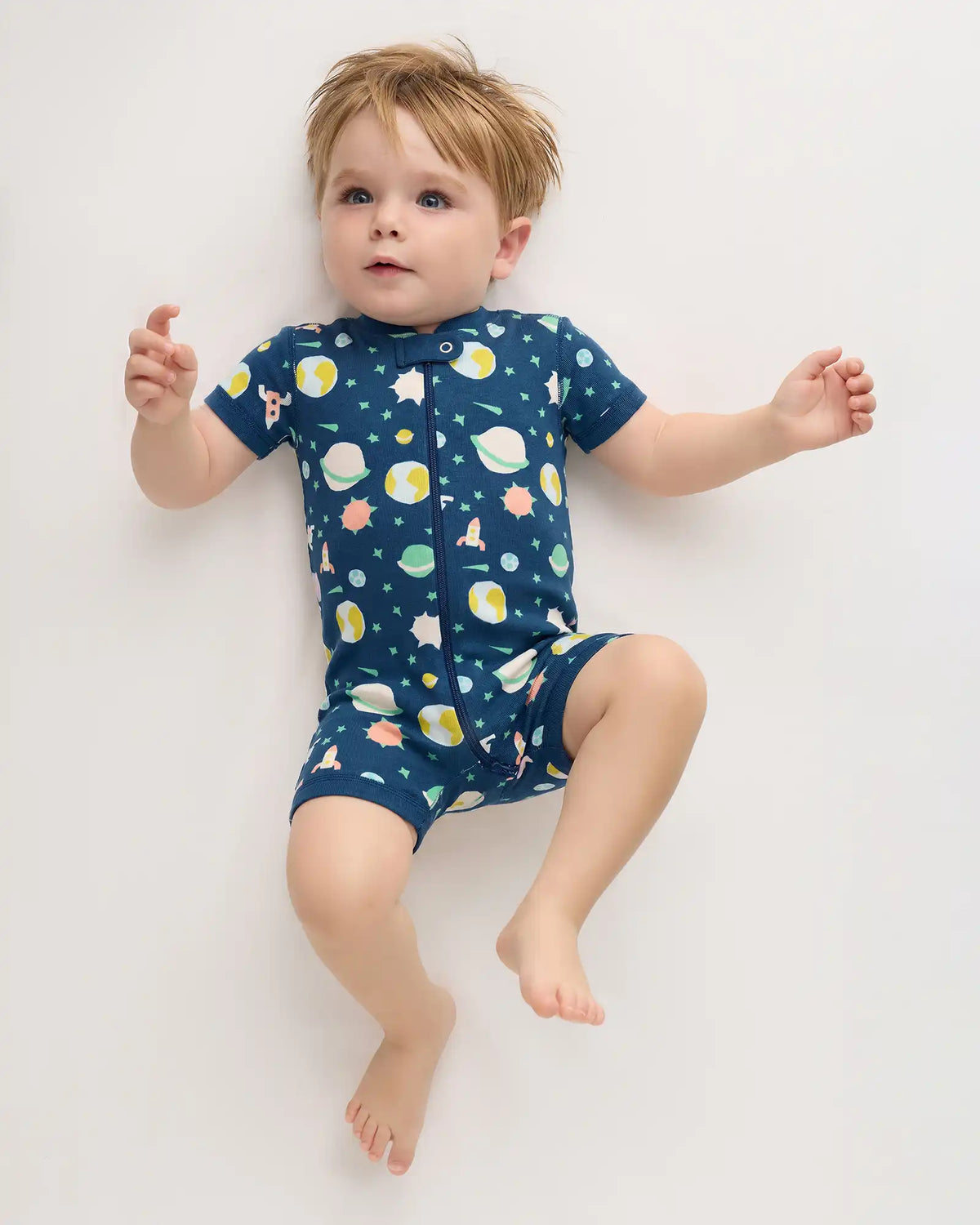 100% Organic Cotton Shortie Onesie Pajama