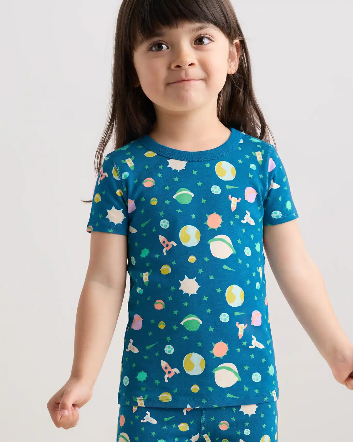 100% Organic Cotton Short Sleeve and Pant Pajama Set