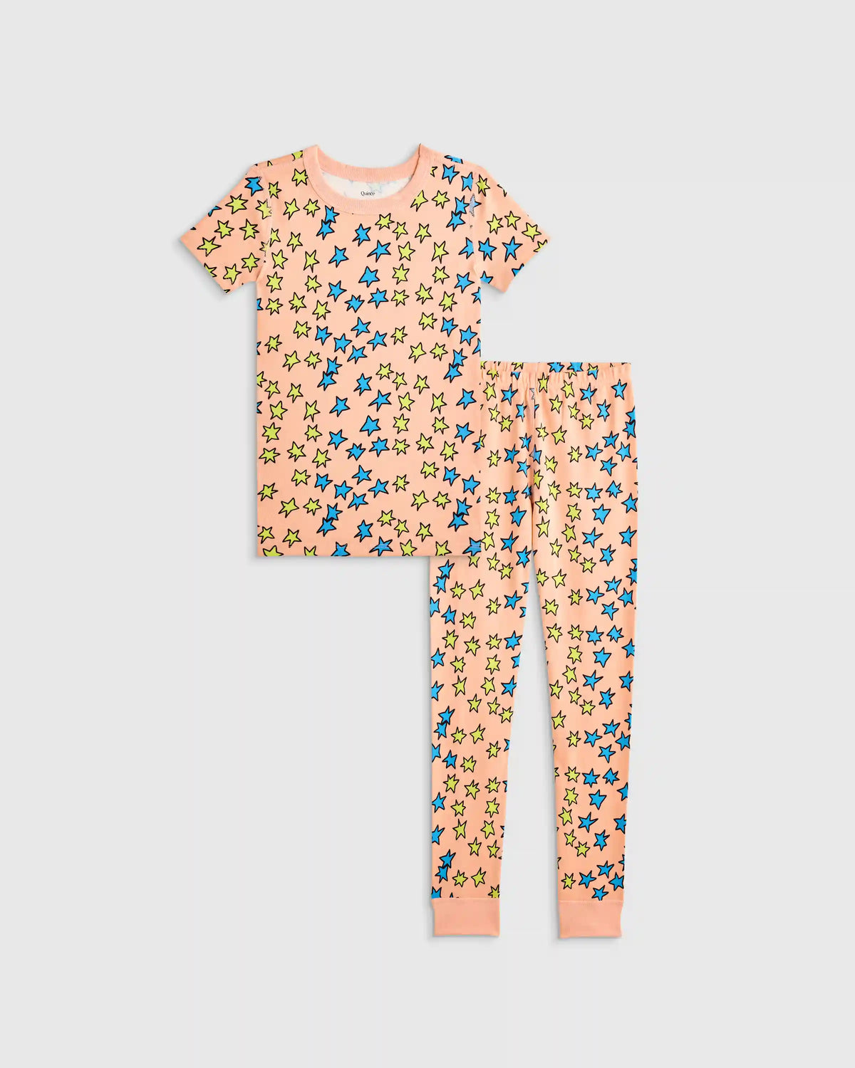 100% Organic Cotton Short Sleeve and Pant Pajama Set