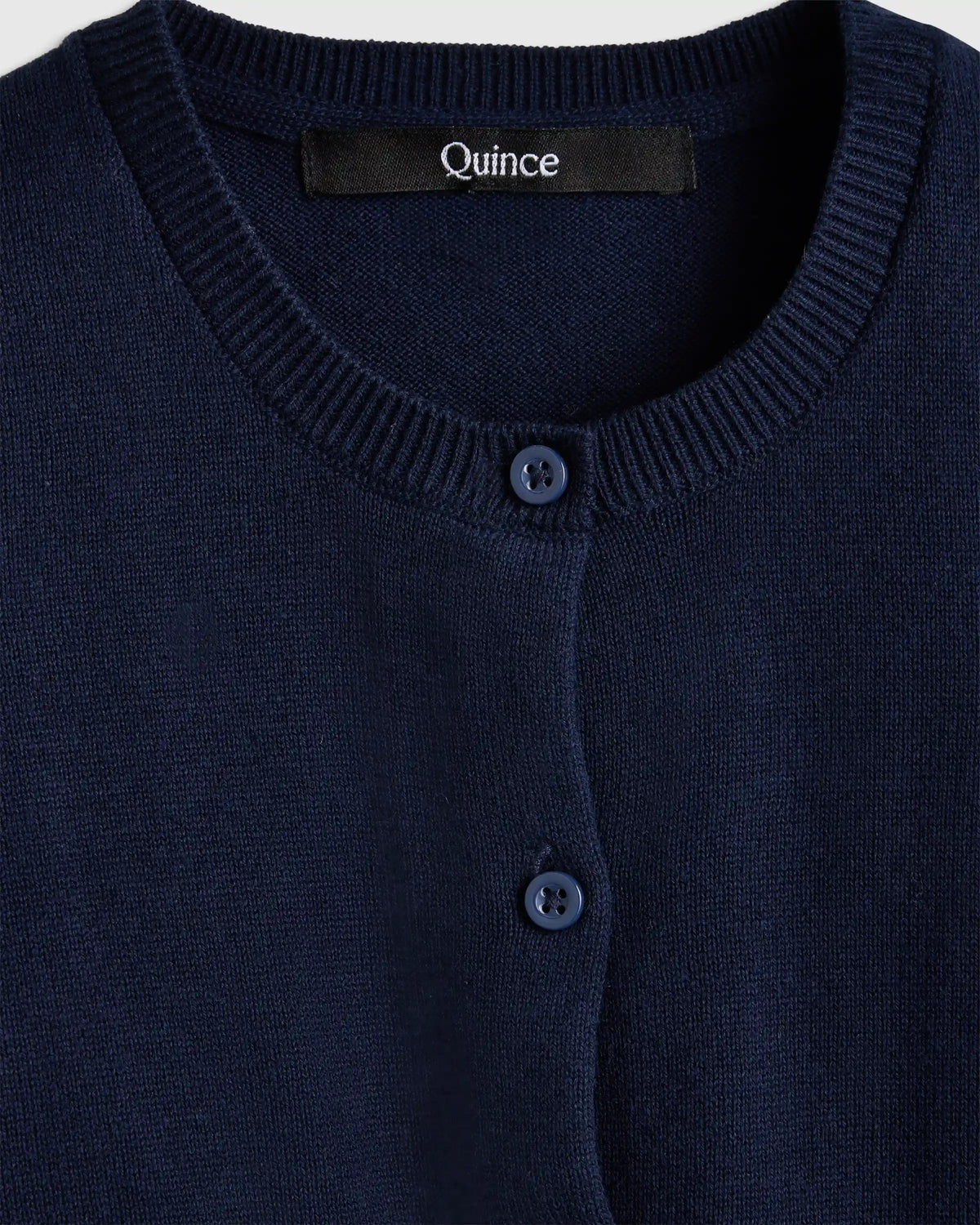 100% Organic Cotton Crewneck Cardigan