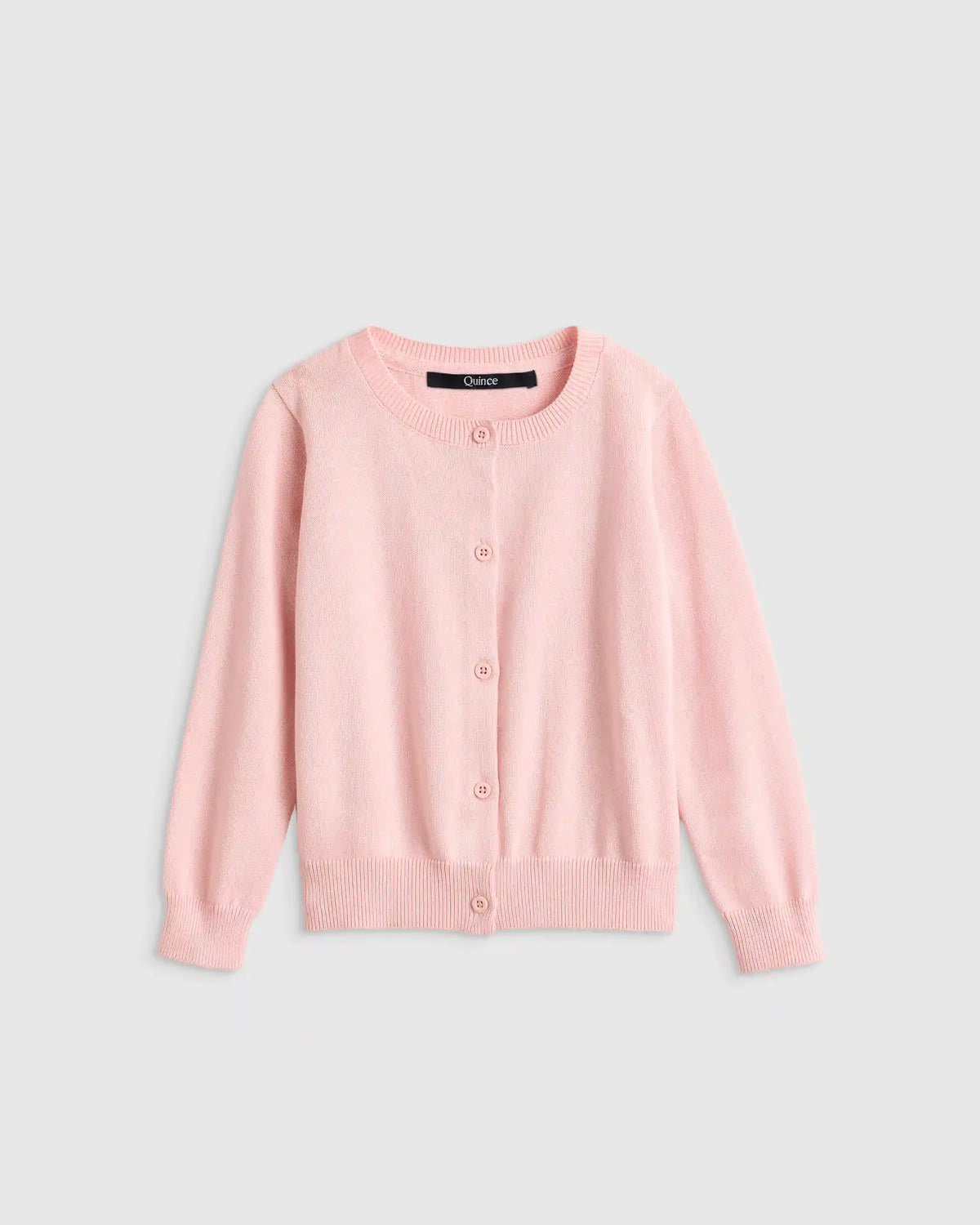 100% Organic Cotton Crewneck Cardigan