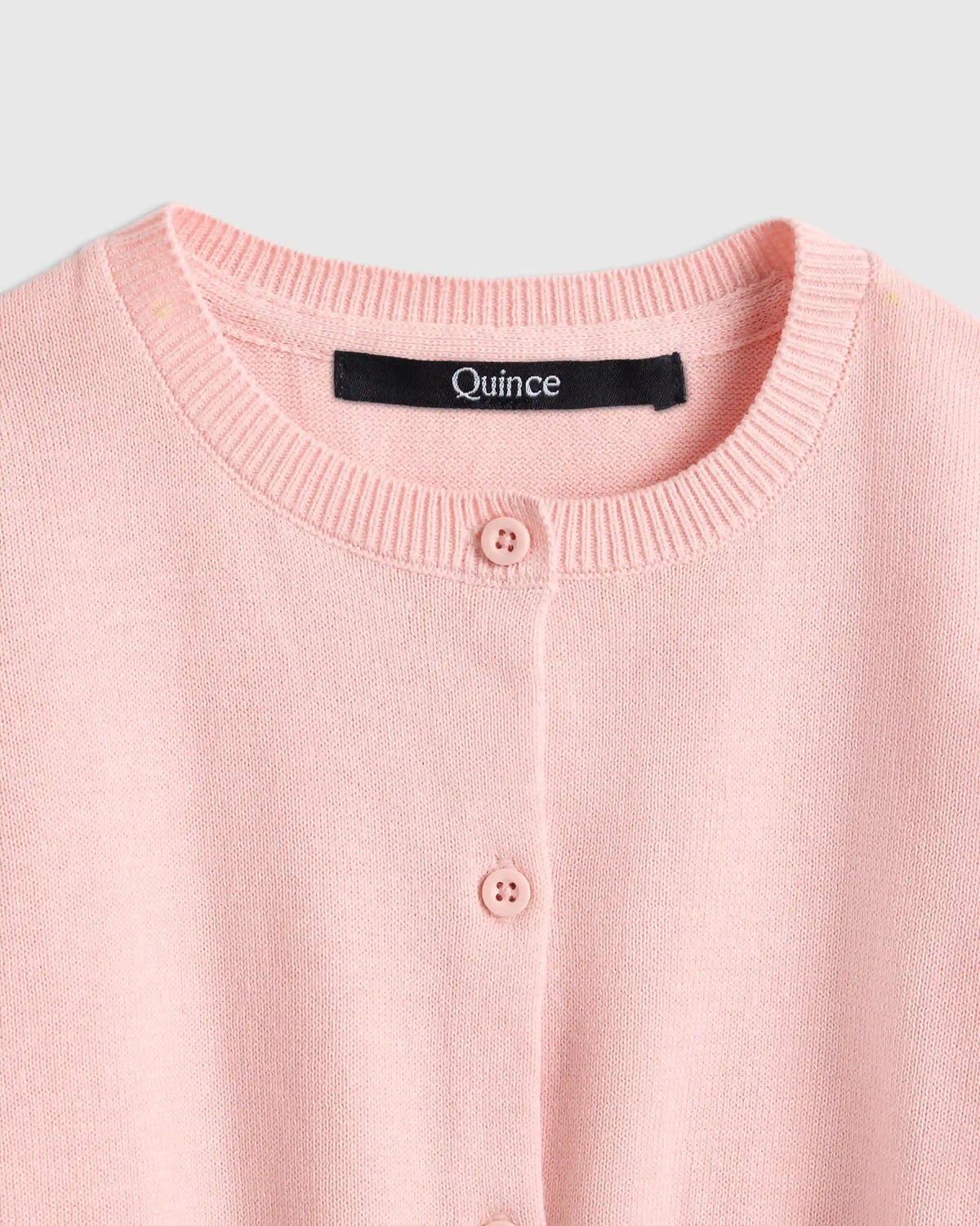 100% Organic Cotton Crewneck Cardigan