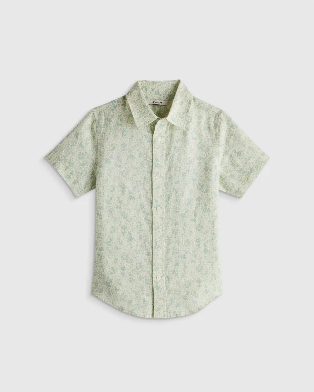 100% European Linen Printed Short Sleeve Shirt