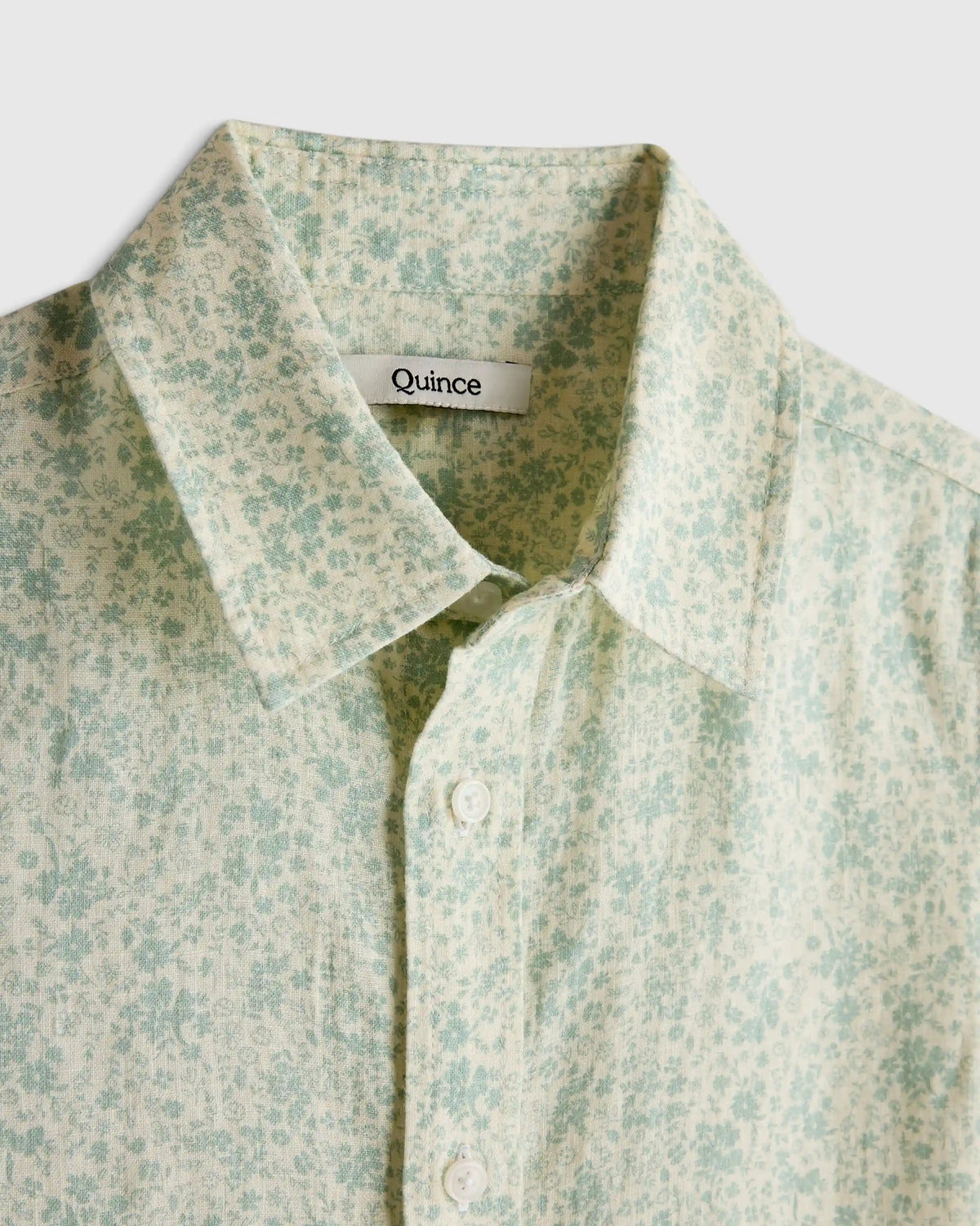 100% European Linen Printed Short Sleeve Shirt