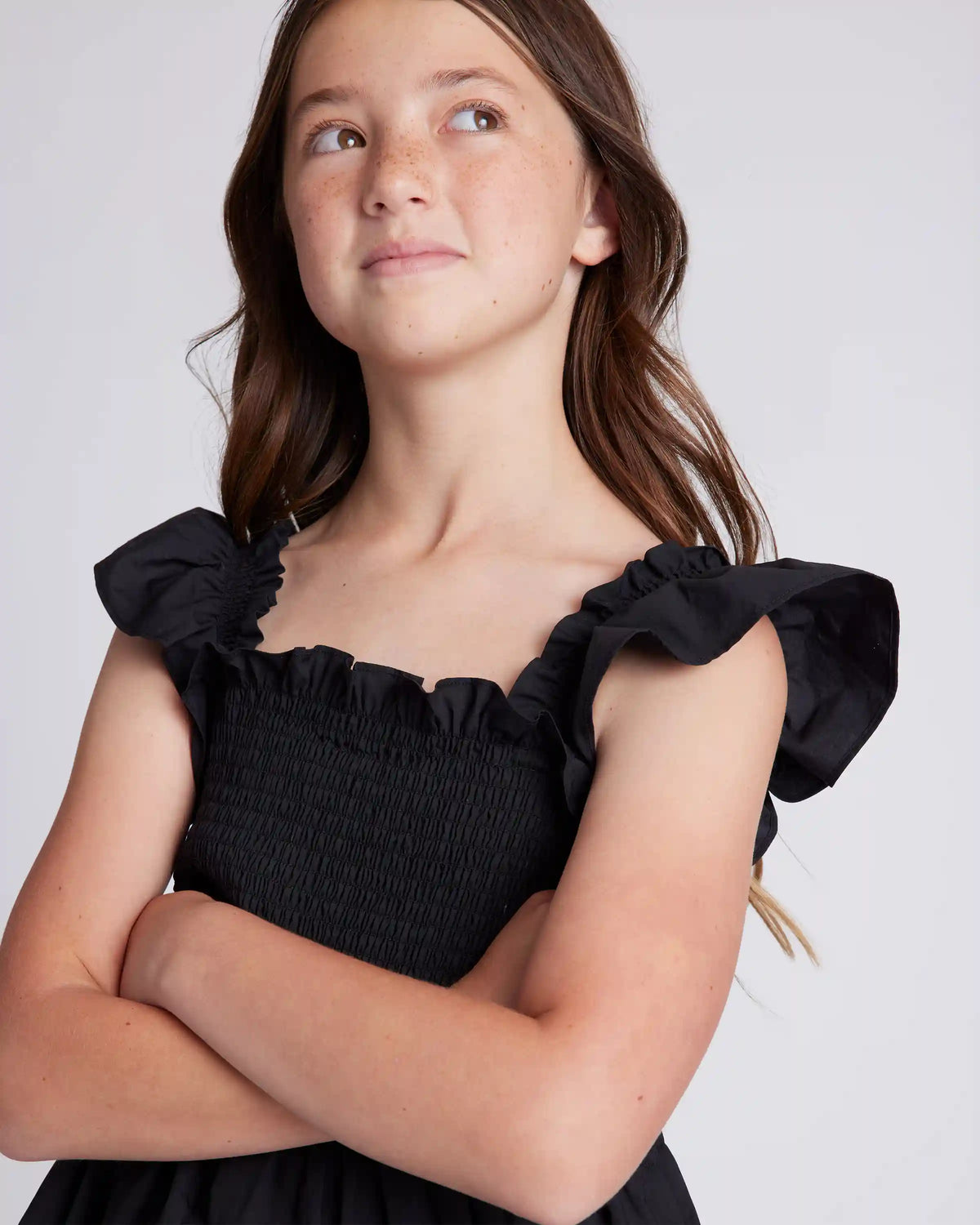 100% Organic Cotton Poplin Smocked Dress