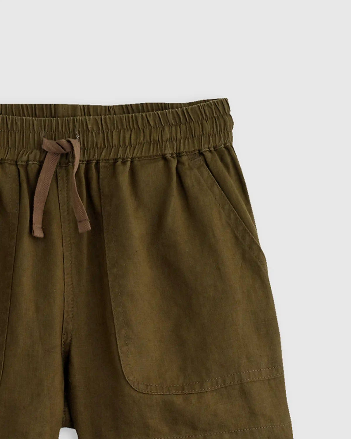 100% European Linen Drawstring Shorts