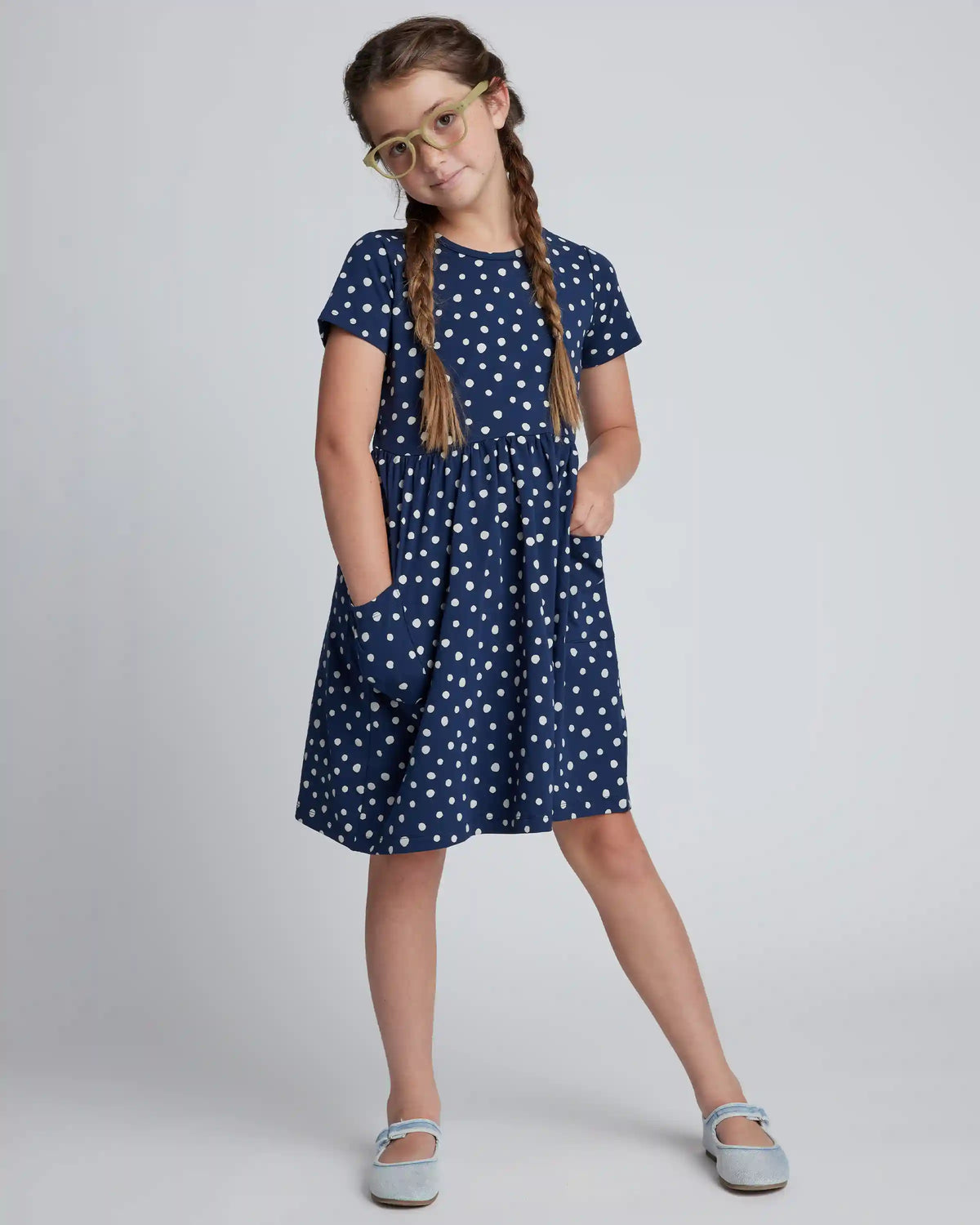 Organic Cotton Fit and Flare Pocket Dress