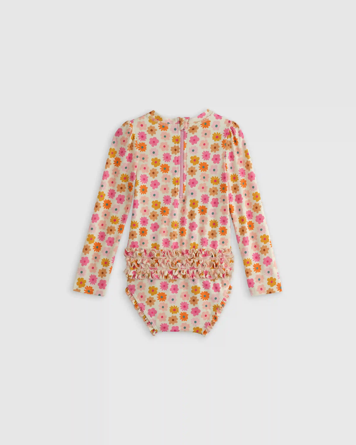 Long Sleeve Tie One-Piece Swimsuit