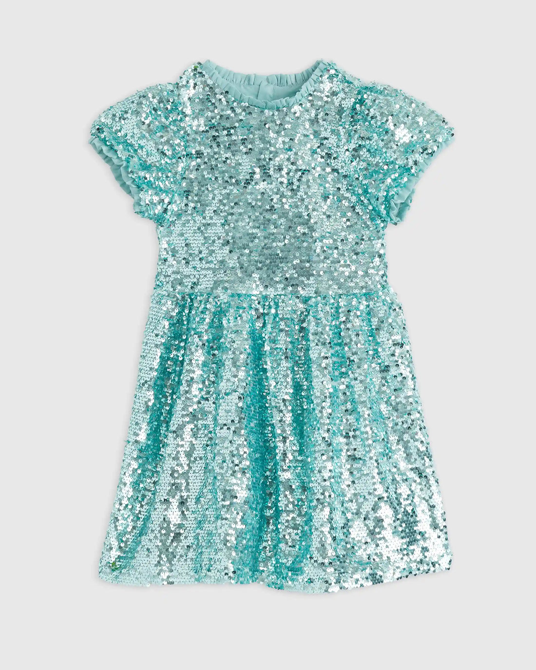 Sequin Flutter Sleeve Dress