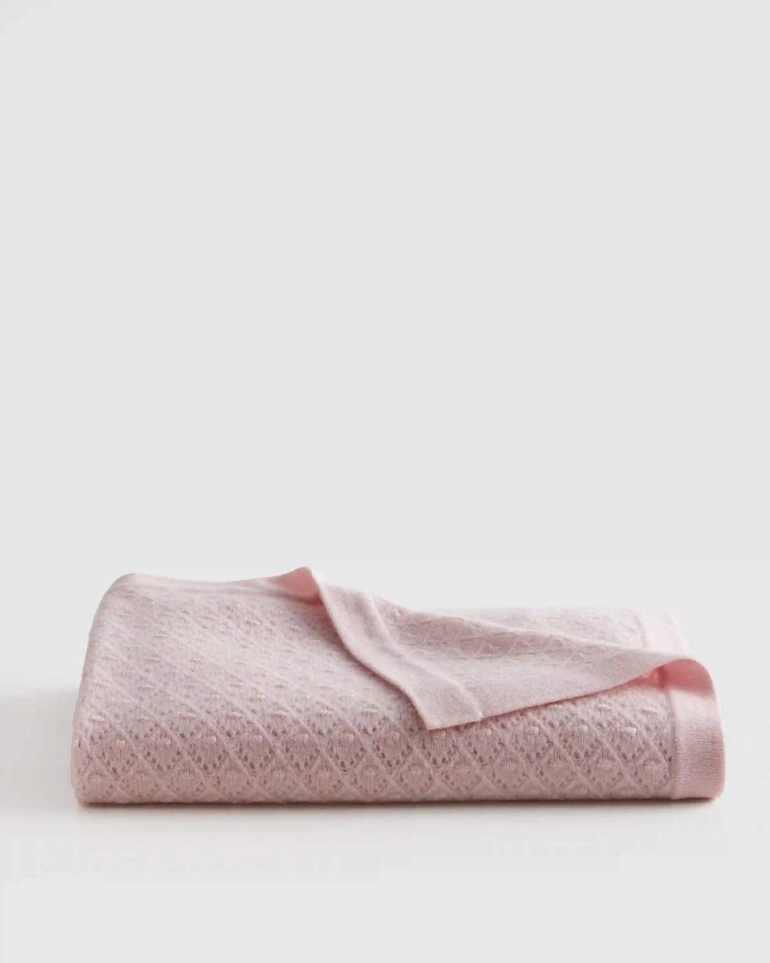 Mongolian Cashmere Pointelle Baby Blanket