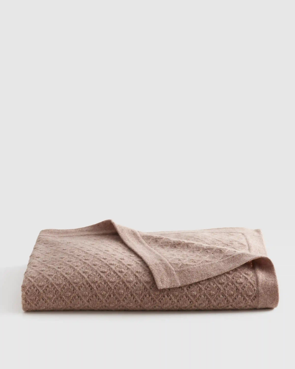 Mongolian Cashmere Pointelle Baby Blanket