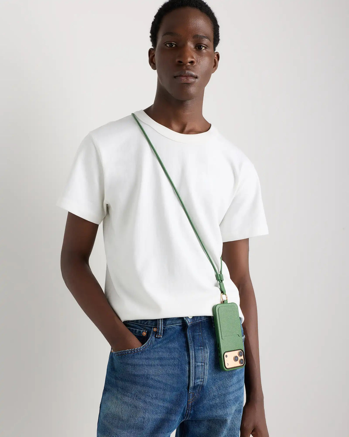Italian Leather Phone Crossbody Case