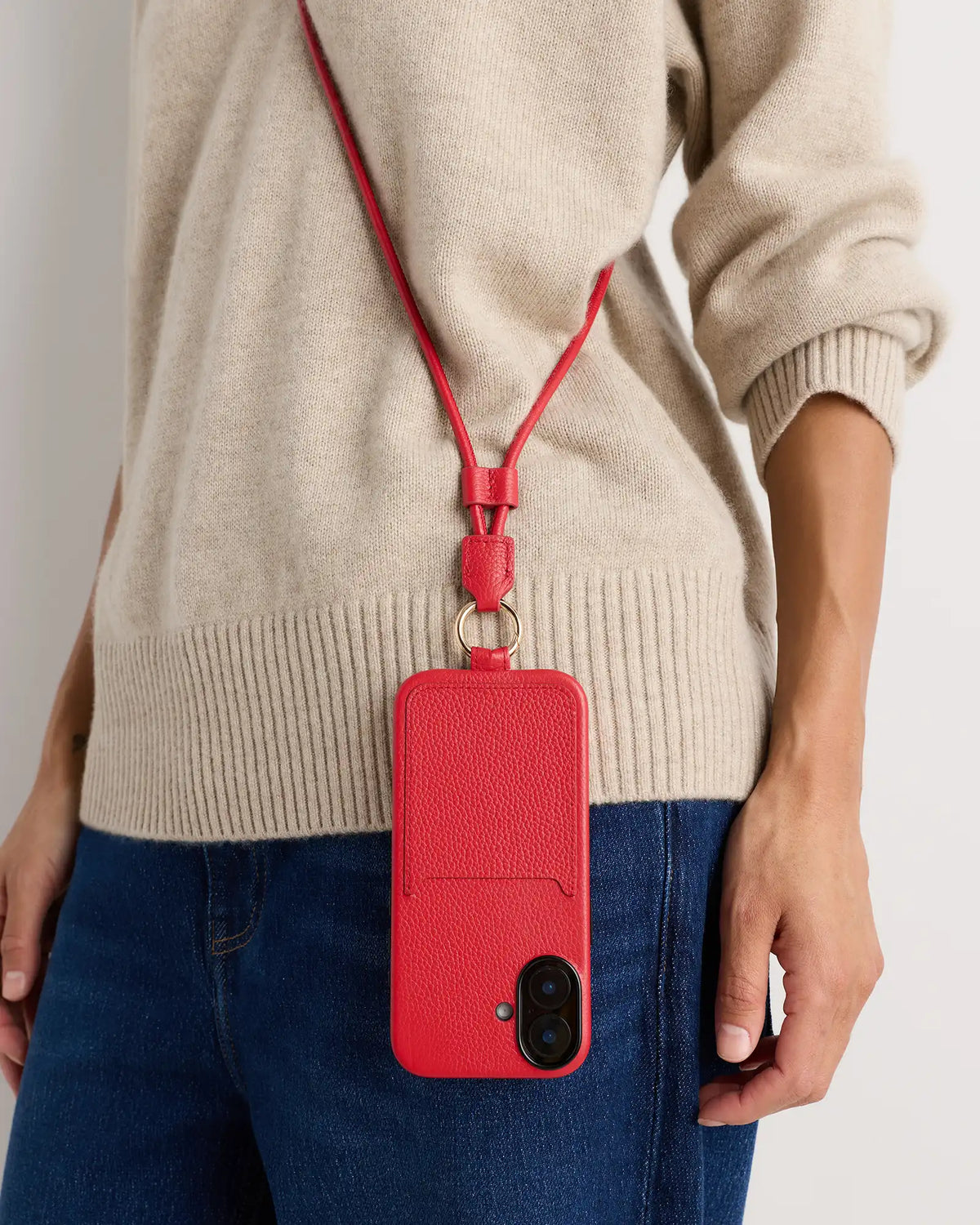 Italian Leather Phone Crossbody Case