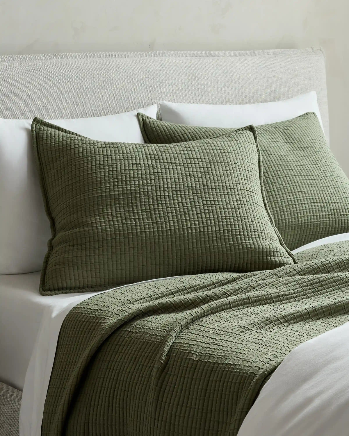 Organic Ribbed Cotton Shams