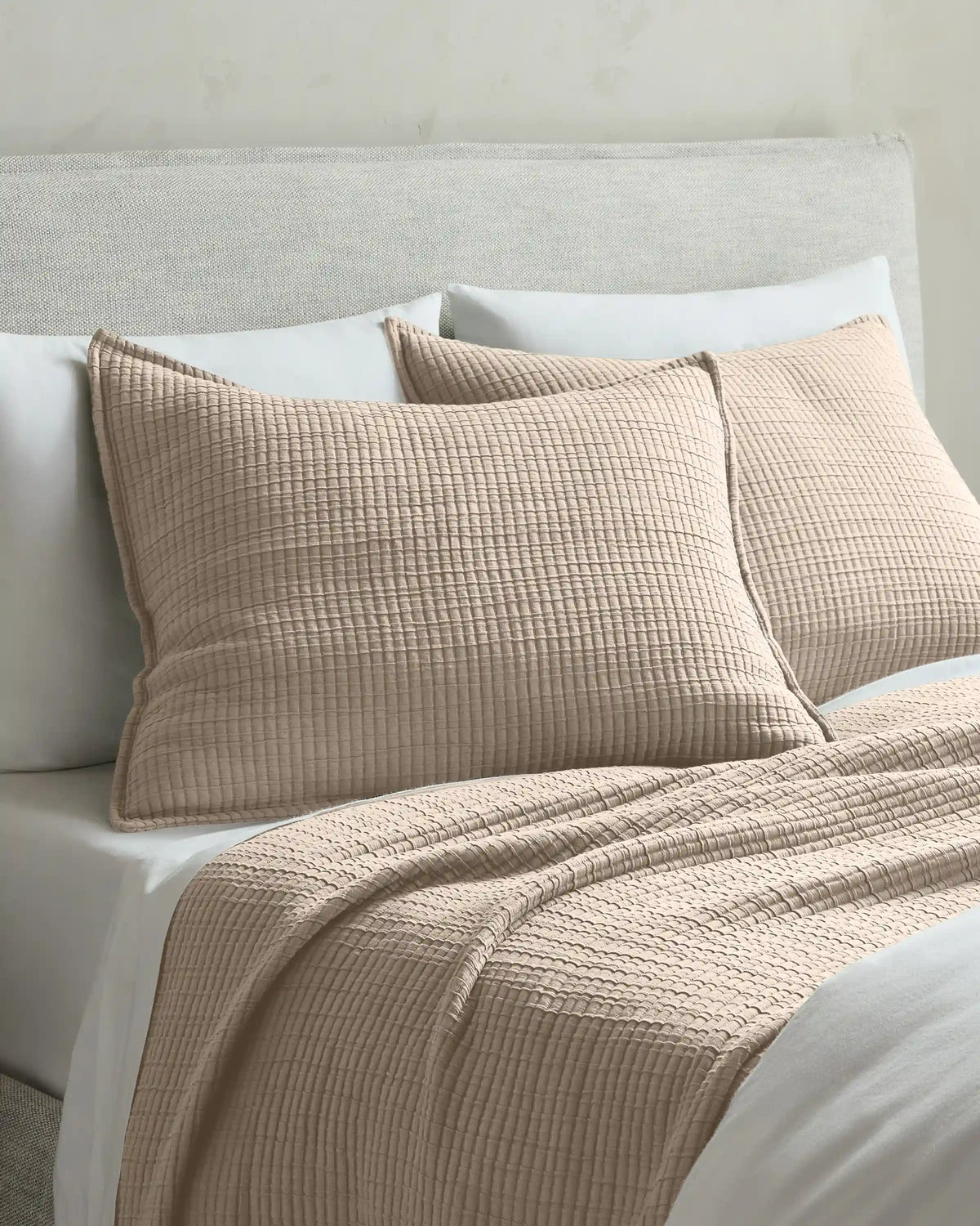 Organic Ribbed Cotton Shams