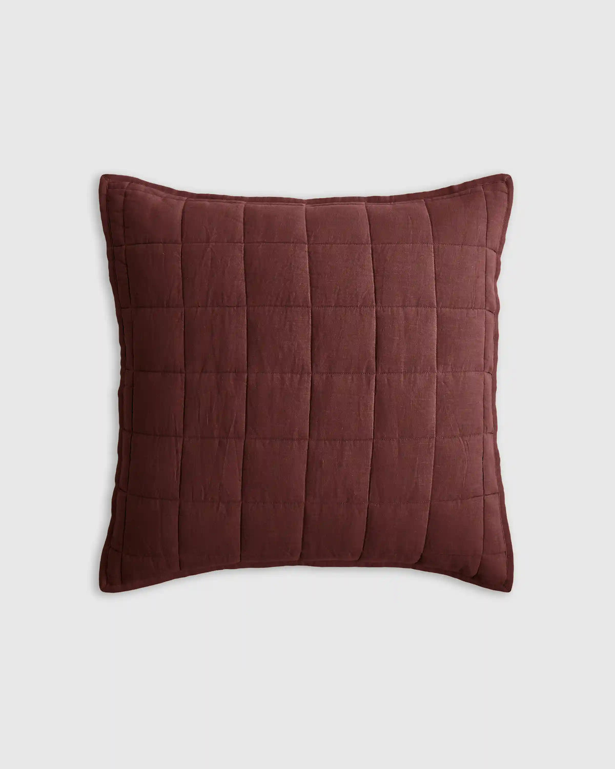 European Linen Box Quilted Euro Sham