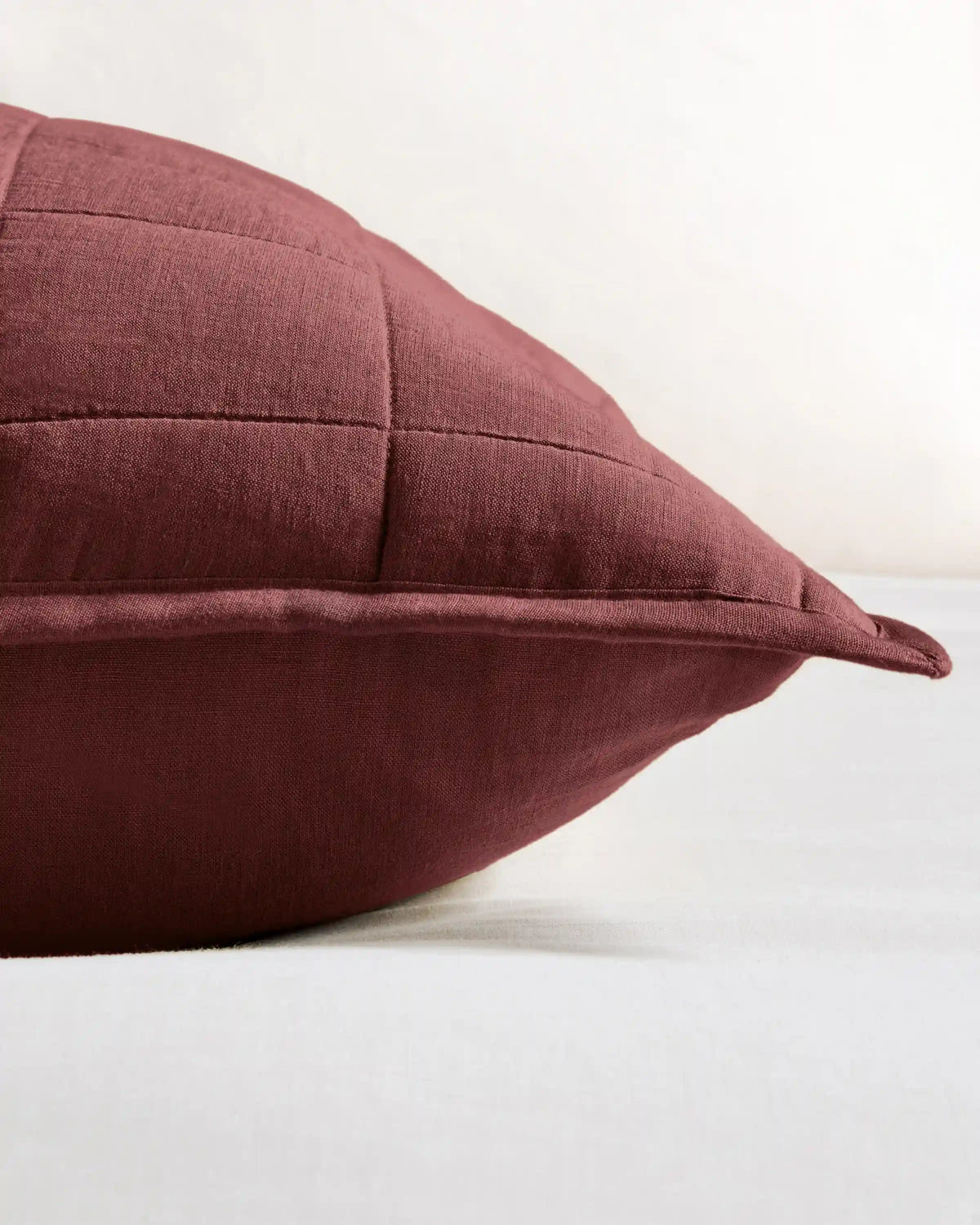 European Linen Box Quilted Euro Sham