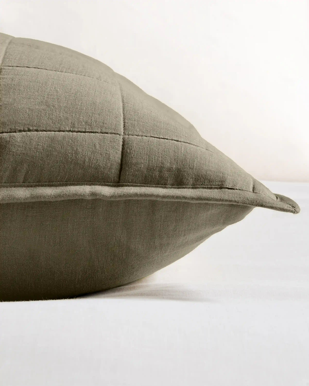 European Linen Box Quilted Euro Sham