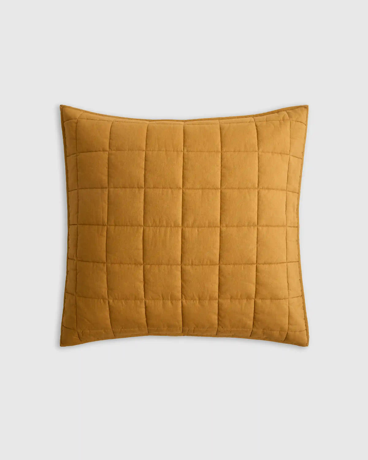 European Linen Box Quilted Euro Sham