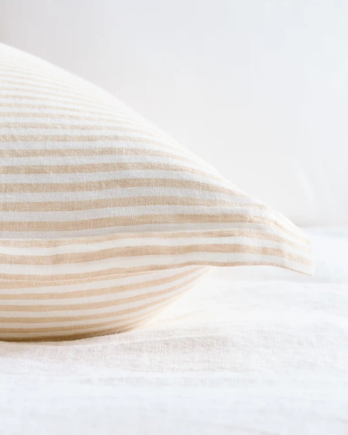 European Linen Stripe Euro Sham